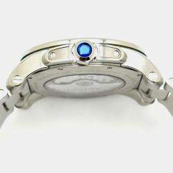 Pre Owned Cartier Calibre 3389 Automatic Silver Stainless Steel Men's Wristwatch 42 mm