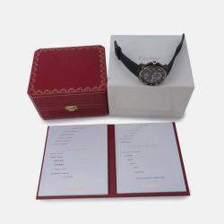 Pre Owned Cartier Calibre de Cartier W2CA0004 Automatic Black Stainless Steel Men's Wristwatch 42 mm