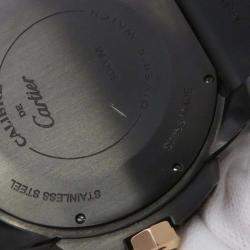 Pre Owned Cartier Calibre de Cartier W2CA0004 Automatic Black Stainless Steel Men's Wristwatch 42 mm