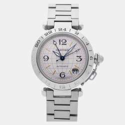 Pre Owned Pre-Owned Cartier Pasha C GMT W31029M7 Automatic  Men's Watch 35 mm