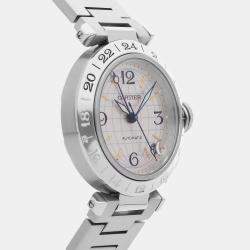 Pre Owned Pre-Owned Cartier Pasha C GMT W31029M7 Automatic  Men's Watch 35 mm