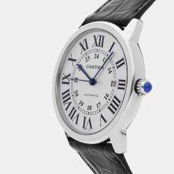 Pre Owned Pre-Owned Cartier Ronde Solo XL W6701010 Automatic  Men's Watch 42 mm
