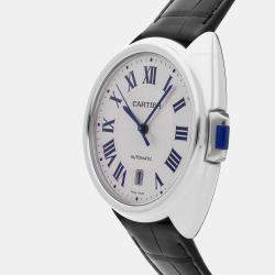 Pre Owned Pre-Owned Cartier Cle De Cartier WSCL0018 Silver Automatic Stainless Steel Men's Wristwatch 40 mm