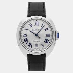 Pre Owned Pre-Owned Cartier Cle De Cartier WSCL0018 Silver Automatic Stainless Steel Men's Wristwatch 40 mm