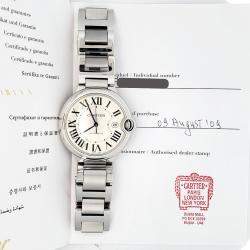 Pre Owned Cartier Ballon Bleu W69012Z4 Automatic Silver Stainless Steel Men's Wristwatch 42 mm