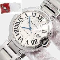 Pre Owned Cartier Ballon Bleu W69012Z4 Automatic Silver Stainless Steel Men's Wristwatch 42 mm
