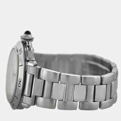 Pre Owned Cartier Pasha GMT 2388 Automatic Silver stainless steel Men's Wristwatch 38 mm