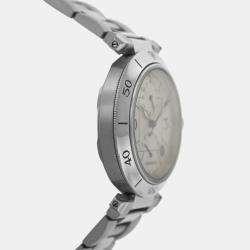 Pre Owned Cartier Pasha GMT 2388 Automatic Silver stainless steel Men's Wristwatch 38 mm