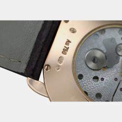Pre Owned Cartier Ronde Louis W6800251 Manual Winding Cream 18k Rose Gold Men's Wristwatch 36 mm