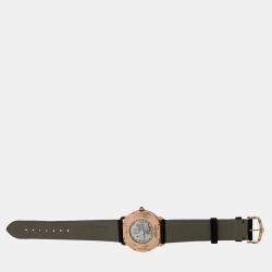 Pre Owned Cartier Ronde Louis W6800251 Manual Winding Cream 18k Rose Gold Men's Wristwatch 36 mm