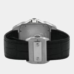 Pre Owned Cartier Santos W20073X8 Automatic White stainless steel Men's Wristwatch 38 mm