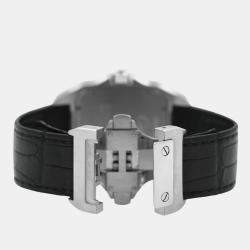 Pre Owned Cartier Santos W20073X8 Automatic White stainless steel Men's Wristwatch 38 mm