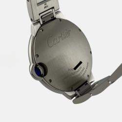 Pre Owned Cartier Ballon Bleu WSBB0040 Automatic Silver Stainless Steel Men's Wristwatch 40 mm