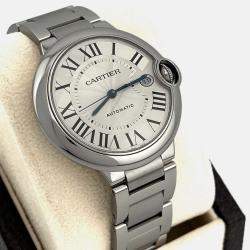 Pre Owned Cartier Ballon Bleu WSBB0040 Automatic Silver Stainless Steel Men's Wristwatch 40 mm