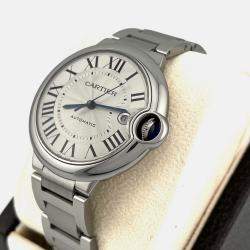 Pre Owned Cartier Ballon Bleu WSBB0040 Automatic Silver Stainless Steel Men's Wristwatch 40 mm