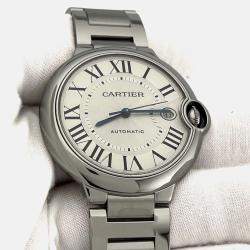 Pre Owned Cartier Ballon Bleu WSBB0040 Automatic Silver Stainless Steel Men's Wristwatch 40 mm