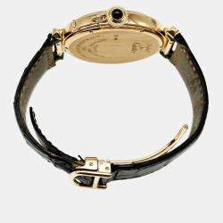Pre Owned Cartier Pasha 2770 Automatic Silver 18k Rose Gold Men's Wristwatch 42 mm