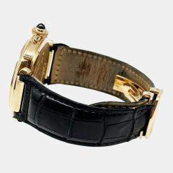 Pre Owned Cartier Pasha 2770 Automatic Silver 18k Rose Gold Men's Wristwatch 42 mm