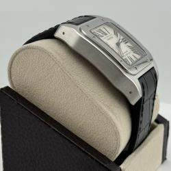 Pre Owned Cartier Santos 100 XL 2656 Automatic White Stainless Steel Men's Wristwatch 38 mm