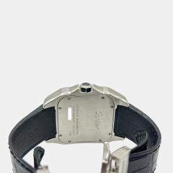 Pre Owned Cartier Santos 100 XL 2656 Automatic White Stainless Steel Men's Wristwatch 38 mm