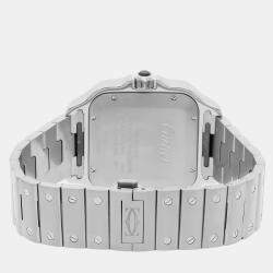 Pre Owned Pre-Owned Cartier Santos de Cartier WSSA0037 Grey Automatic Grey Men's Wristwatch 39 MM