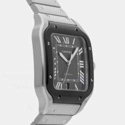 Pre Owned Pre-Owned Cartier Santos de Cartier WSSA0037 Grey Automatic Grey Men's Wristwatch 39 MM