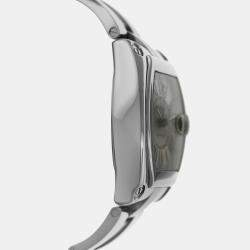 Pre Owned Cartier Roadster GMT XL 2722 W62032X6 Automatic Silver Stainless Steel Men's Wristwatch 42 mm