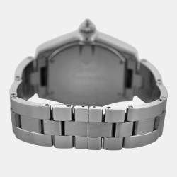 Pre Owned Cartier Roadster GMT XL 2722 W62032X6 Automatic Silver Stainless Steel Men's Wristwatch 42 mm