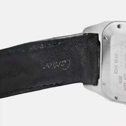 Pre Owned Cartier Santos 100 2878 W20106X8 Automatic Stainless Steel Men's Wristwatch 33 mm