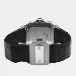 Pre Owned Cartier Santos 100 2878 W20106X8 Automatic Stainless Steel Men's Wristwatch 33 mm