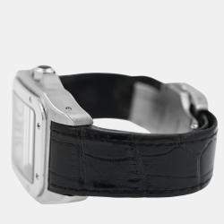 Pre Owned Cartier Santos 100 2878 W20106X8 Automatic Stainless Steel Men's Wristwatch 33 mm