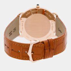 Pre Owned ساعة يد رجالية مستعملة كارتير روند لويس W6801004 تعبئة يدوية 42 ملم