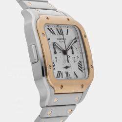 مملوكة مسبقًا Pre-Owned Cartier Santos De Cartier Chronograph W2SA0008 Automatic 43 mm