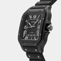 Pre Owned ساعة كارتتيه سانتوس دو كارتتيه موديل كبير WSSA0039 مسبقة الملكية 39.8 مم