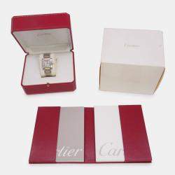 مملوكة مسبقًا Cartier Tank Francaise W51005Q4 Automatic Silver Stainless Steel Men's Wristwatch 28 mm