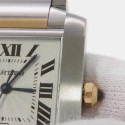 مملوكة مسبقًا Cartier Tank Francaise W51005Q4 Automatic Silver Stainless Steel Men's Wristwatch 28 mm