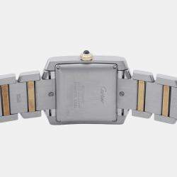 مملوكة مسبقًا Cartier Tank Francaise W51005Q4 Automatic Silver Stainless Steel Men's Wristwatch 28 mm