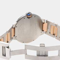 مملوكة مسبقًا Cartier Ballon Bleu W6920032 Automatic Brown 18K Rose Gold Stainless Steel Men's Wristwatch 42mm