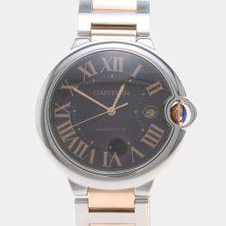 مملوكة مسبقًا Cartier Ballon Bleu W6920032 Automatic Brown 18K Rose Gold Stainless Steel Men's Wristwatch 42mm