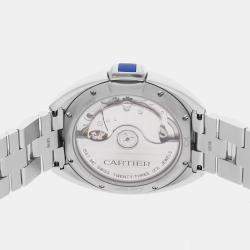 Pre Owned Pre-Owned Cartier Cle WSCL0006 Silver Automatic Stainless Steel  Men's Wristwatch 35 MM