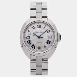 مملوكة مسبقًا Pre-Owned Cartier Cle WSCL0006 Silver Automatic Stainless Steel  Men's Wristwatch 35 MM