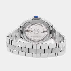Pre Owned Pre-Owned Cartier Cle WSCL0006 Silver Automatic Stainless Steel  Men's Wristwatch 35 MM