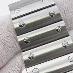 Pre Owned Cartier Santos WSSA0030 Automatic Blue Stainless Steel Men's Wristwatch 39.8 mm