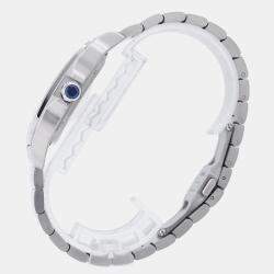 Pre Owned Cartier Santos WSSA0030 Automatic Blue Stainless Steel Men's Wristwatch 39.8 mm