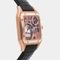 Pre Owned Pre-Owned Cartier Santos-Dumont Skeleton Micro-Rotor WHSA0030