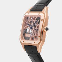 Pre Owned Pre-Owned Cartier Santos-Dumont Skeleton Micro-Rotor WHSA0030