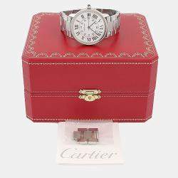 مملوكة مسبقًا Cartier Ronde Solo W6701011 Quartz Stainless Steel Men's Wristwatch 42 mm