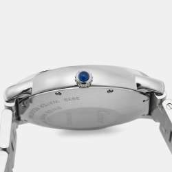 Pre Owned ساعة يد رجالية كارتييه روند سولو WSRN0012 ستانلس ستيل فضية 36 مم