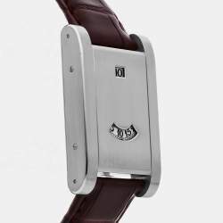 مملوكة مسبقًا Pre-Owned Cartier Tank a Guichet W1523451 Manual Winding 26 mmx37 mm