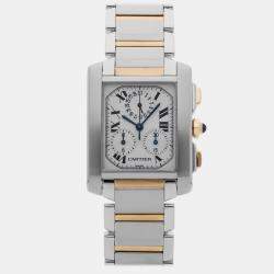 Pre Owned Pre-Owned Cartier Tank Francaise XL Chronoflex W51004Q4 28 mm
